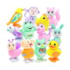animalut-fidget-verde-care-merge-2 Animăluțe Fidget care merg, colaj cu multe animăluțe mecanice: papagal, maimuțică, veveriță, broscuță, bufniță, rățușcă