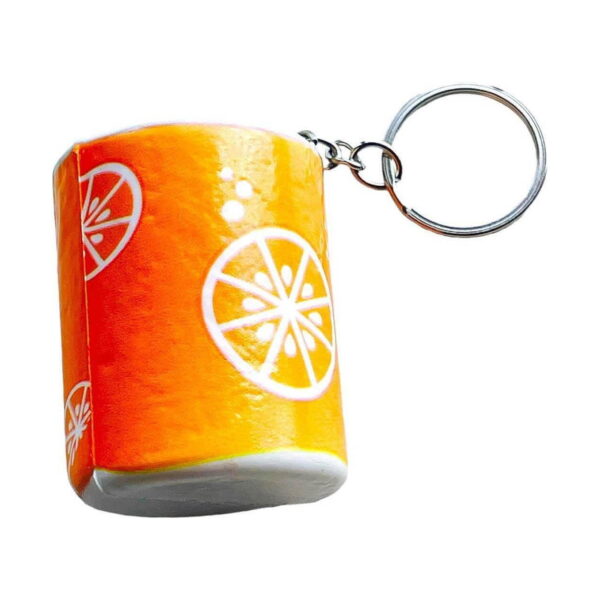 bautura-squishy-fanta Băutură squishy Fanta, în formă de doză de suc portocaliu cu felii de portocală desenate