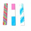 Benzi Fidget Squidopops XL, trei benzi Fidget văzute pe fața netedă: una marmorată curcubeu
