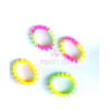 bratari-luminoase-fidget-fucsia-si-portocalii-4 Brățări luminoase Fidget, patru brățări cu țepi în combinații diferite: roz-verde, roz-galben, galben și verde-galben