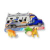 camion-de-transport-pentru-copii-cu-dinozauri-ambalaj-continut Camion de transport pentru copii cu dinozauri, camionul albastru pe suportul de ambalare din carton