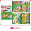 carte-de-colorat-paw-patrol-magica-apa Carte magică de colorat cu apă, cu apă, copertă verde cu un băiat și mai mulți cățeluși