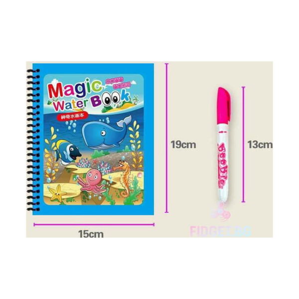 carte-de-colorat-peppa-pig-dimensiuni Carte magică de colorat cu apă, grafic cu dimensiuni: carte cu copertă marină 15 cm lățime și 19 cm înălțime