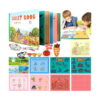 Carte educativă Montessori animale, coperta cărții, pagini tematice de activități