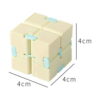 Cub Infinity, crem cu articulații mentă, cu marcaje de 4 cm pe ambele laturi