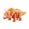 dinozaur-interactiv-luminos-rekto-maro-2 Dinozaur interactiv luminos Rekto, portocaliu-galben, fotografiat pe fundal alb, cu coarne translucide luminoase