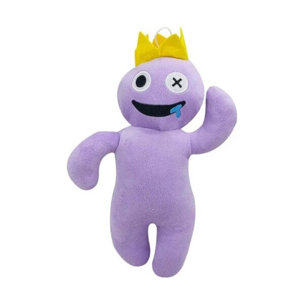 jucarie-de-plus-rainbow-friends-ro-blox-toys-depo-mov Jucărie de pluș Rainbow Friends, mov din Rainbow Friends, cu coroniță galbenă și inel de agățare