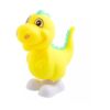 jucarie-fidget-dragonut-galben Animăluțe Fidget care merg, dinozaur mecanic galben cu creastă verde și lăbuțe albe, pe fundal alb
