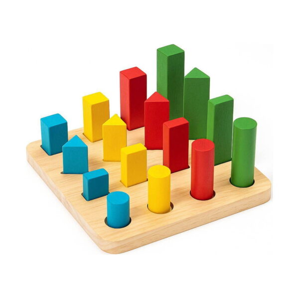 jucarii-montessori-din-lemn-9-in-1-jocuri-pentru-copii-isteti-detaliu-2 Jucării Montessori din lemn 9 în 1, bază pătrată din lemn cu piese cilindrice și prismatice colorate