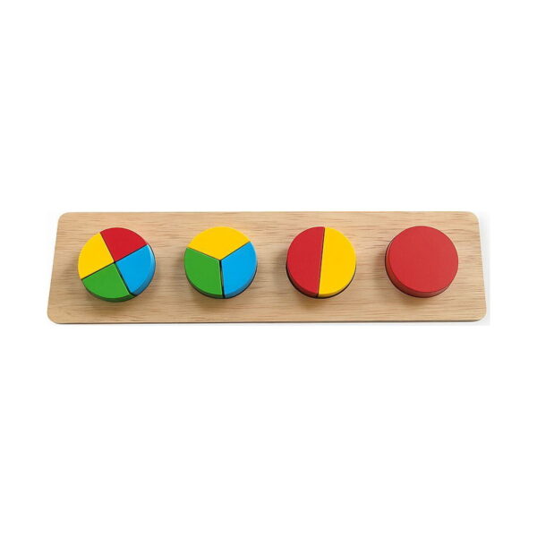 jucarii-montessori-din-lemn-9-in-1-jocuri-pentru-copii-isteti-detaliu-6 Jucării Montessori din lemn 9 în 1, placă îngustă din lemn cu patru cercuri: unul în sferturi, unul în treimi
