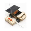 kit-stem-carucior-rapid-din-lemn-14-7-cm-detaliu Kit STEM Cărucior rapid din lemn, mașinuța din lemn natur cu panou solar, antenă și telecomandă cu două butoane portocalii