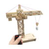 kit-stem-inventii-pentru-copii-detaliu-10 Kit STEM Invenții pentru copii, macaraua din lemn cu scripete și cabluri, acționată de o telecomandă ținută în mână