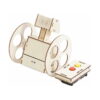 kit-stem-inventii-pentru-copii-detaliu-5 Kit STEM Invenții pentru copii, robotul din lemn văzut din spate, cu cele două roți decupate