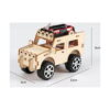 kit-stem-jeep-din-lemn-dimensiuni Kit STEM Jeep din lemn, grafic de dimensiuni: jeepul asamblat cu cote de 13 cm lungime, 5 cm lățime și 8 cm înălțime
