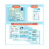 kit-stem-macara-din-lemn-continut Kit STEM Macara din lemn, grafic de catalog cu secțiunile Content, Package și Instruction Manual pentru kitul de macara