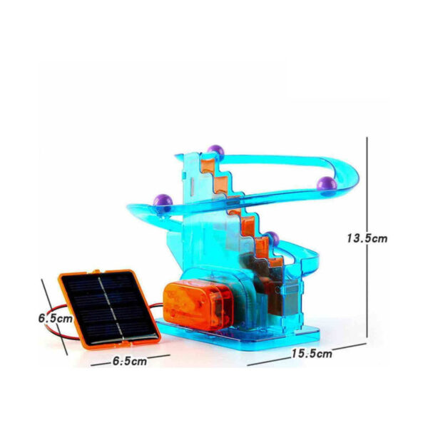 kit-stem-tobogan-solar-7 Kit STEM Tobogan solar, toboganul solar cotat: 13,5 cm înălțime, 15,5 cm lungime și panou solar de 6,5 × 6,5 cm