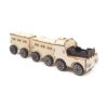 kit-stem-tren-din-lemn-model-asamblat Kit STEM Tren din lemn, placaj nevopsit, cu locomotivă și două vagoane
