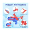 Lansator de avion Unlimit, infografic Product Introduction cu lumina LED, montarea aripii și a cozii