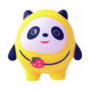 panda-squishy-galben-2 Panda squishy galben, prim-plan frontal cu squishy-ul panda galben pe fundal alb