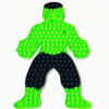 Pop It Hulk, jucărie Pop It mare în formă de personaj musculos verde cu păr negru și pantaloni bleumarin