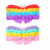 portofel-pentru-copii-fluture-curcubeu-4 Portofel pentru copii Fluture, cele două variante suprapuse: portofelul curcubeu intens sus și cel pastel jos