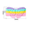 portofel-pentru-copii-fluture-curcubeu-5 Portofel pentru copii Fluture, grafic de dimensiuni pentru varianta pastel: 220 mm lățime și 129 mm înălțime