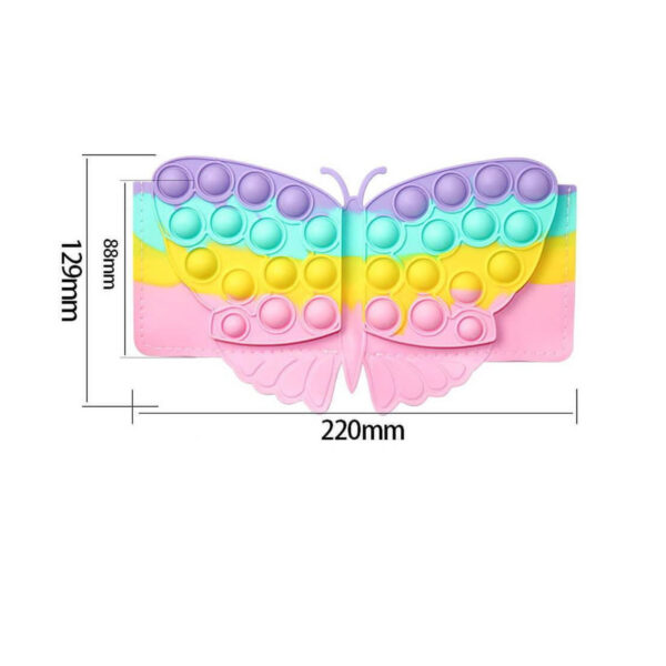 portofel-pentru-copii-fluture-curcubeu-5 Portofel pentru copii Fluture, grafic de dimensiuni pentru varianta pastel: 220 mm lățime și 129 mm înălțime