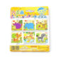 puzzle-din-lemn-6-in-1-cu-animalute-ambalaj-2 Puzzle din lemn 6 în 1 cu animăluțe, spatele ambalajului, cu șase imagini mici de animale: dinozaur, elefant, tigru, cerb