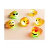 set-3-inele-emoji-luminoase-continut Set 3 inele Emoji luminoase, șase inele emoji aprinse, cu lumină verde și roșie, așezate pe o suprafață deschisă la culoare