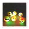 set-3-inele-emoji-luminoase-iluminat Set 3 inele Emoji luminoase, șase inele emoji aprinse în întuneric, cu lumină verde, galbenă și portocalie