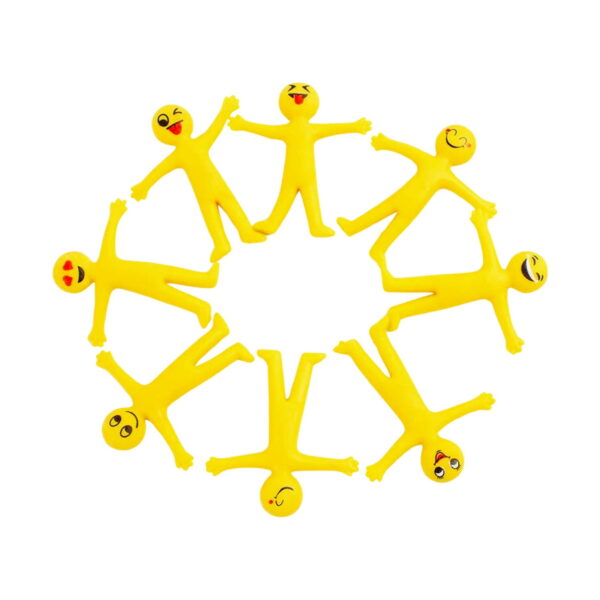 set-30-omuleti-squishy-din-cauciuc-continut Set 30 omuleți squishy din cauciuc, opt figurine galbene din cauciuc, cu expresii diferite tip emoji