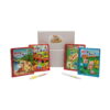 set-4-carti-de-colorat-cu-apa-continut-2 Set 4 cărți de colorat cu apă, patru cărți Magic Water Book cu dinozauri, vehicule, animale și purceluși