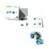 set-4-spinner-din-lemn-continut Set 4 Spinner din lemn, cutia metalică 5127 Spinning Tops, o foaie cu ilustrații și patru titireze din lemn