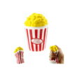 set-5-squishy-parfumate-fast-food-detaliu-4 Set 5 squishy parfumate Fast Food, grafic cu brelocul popcorn întreg și două cadre mici în care este strâns și deformat.