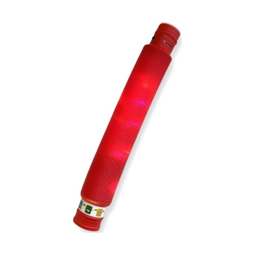 Set 6 tuburi luminoase Pop Tube, luminos roșu, întins drept