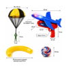 Set Aventuri Fly 11 în 1, grafic de dimensiuni pentru parașută (70 x 45 cm), avion (32 cm)