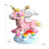 Set creativ Hello Kitty 3 în 1, unicornul roz asamblat cu personajul alb cu coroană, cu cote 16 cm înălțime