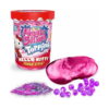 Set creativ Hello Kitty 3 în 1: Pop It, borcan Magic Slime Topping Hello Kitty cu capac roșu, slime roz metalizat