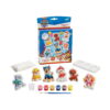 Set creativ Paw Patrol cu 4 activități, cutia albastră Paw Patrol, pungă cu gips, matriță albă, recipient pentru apă