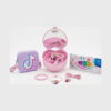 set-creativ-tik-tok-bijuterii-plastilina-geanta-lila-continut-2 Set Creativ Tik Tok, Geanta mov TikTok, cutiuța inimă roz deschisă cu bijuterii, cutia Plastelina închisă, brățară, inel