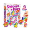 Set creativ Zâne și Unicorni, cutia roz Unicorn and Fairy, șase figurine pictate de zâne și unicorni