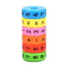 Set de joc Matematică 3 în 1, cilindru din șase inele magnetice colorate