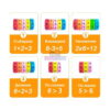 Set de joc Matematică 3 în 1, grafic cu șase panouri și grafic explicativ, 8-3=5, 2x6=12, 6÷2=3, 6>3, 5>6