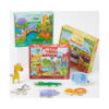 set-cu-3-puzzle-uri-educative-4 Set cu 3 puzzle-uri educative, cele trei cutii (Animal style, Dinosaur style și cea cu vehicule) cu puzzle-uri de animale