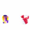Set de 2 jucării Tangle, grafic cu text bulgăresc 2, o jucărie Tangle multicoloră
