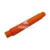 set-de-5-fidget-pop-tubes-mici-detaliu-4 Set de 5 Fidget Pop Tubes mici, un singur tub portocaliu, întins, fotografiat în diagonală pe fundal alb
