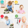 set-de-constructie-stem-masini-agricole-3-in-1-info Set de construcție STEM mașini agricole 3 în 1, grafic cu patru panouri și pictograme
