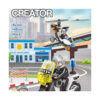 set-de-constructie-stem-politie-4-in-1-utilizare-5 Set de construcție STEM poliție 4 în 1, grafică de ambalaj CREATOR cu o secție de poliție desenată