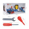 Set de construcție STEM Tineri inventatori, cutia setului cotată 26 × 16 × 13 cm, plus cheia de 10,5 cm