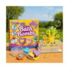set-diy-vara-2026-continut Set DIY Vară 2026, pe o masă în aer liber: cutia Make Your Own Bath Bombs